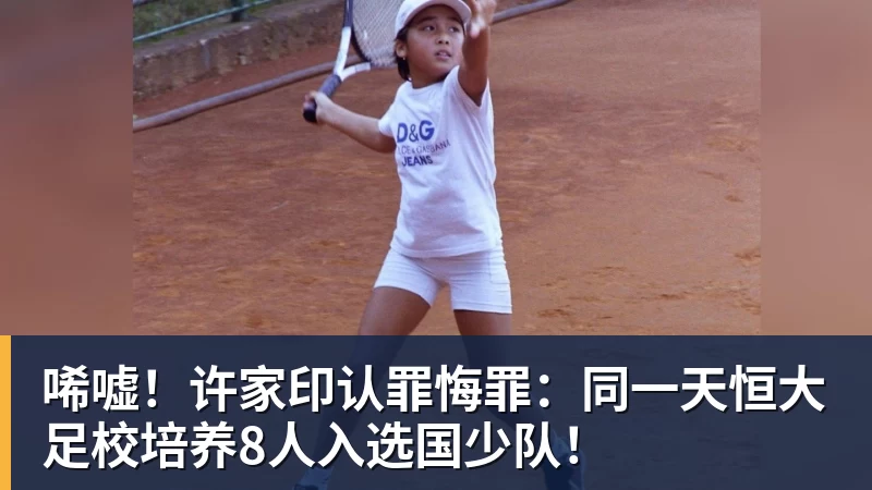 乐鱼体育唏嘘!许家印认罪悔罪:同一天恒大足校培养8人入选国少队!
